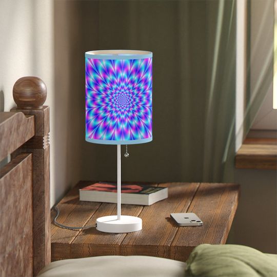 Discover Boho Neon Lamp on a Stand, Night Light, Indoor Table Lamp