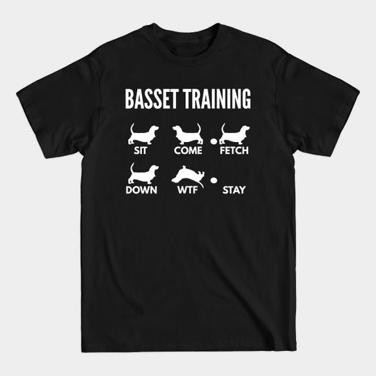 Discover Basset Dog Tricks Training T-Shirt