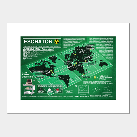 Discover Eschaton diagram from Infinite Jest - Infinite Jest - Posters and Art Prints