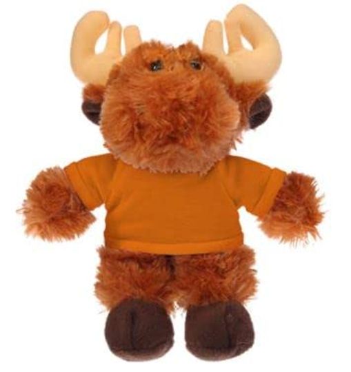 Discover Moose Stuffed Animal Soft Plush with Orange Color Tee