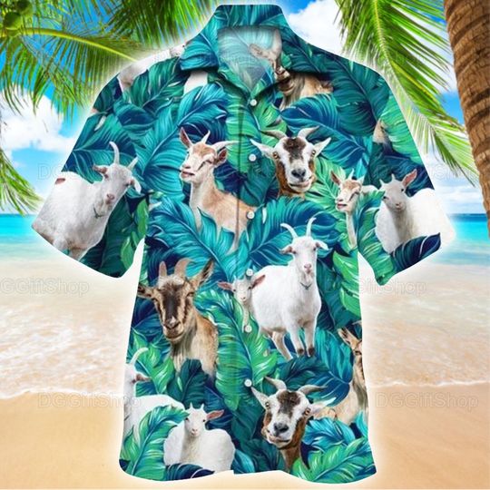 Discover Goat Hawaiian Shirt, Goat Tropical Shirt, Funny Hawaii Shirt