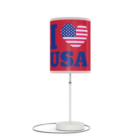 Discover USA, Lamp on a Stand, Home Decor, Office Decor, College Lamp