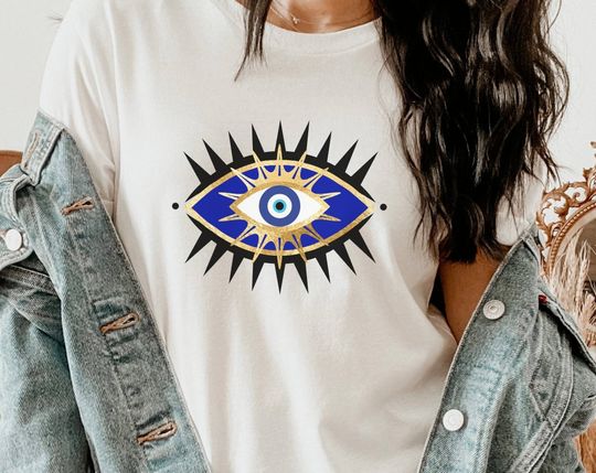 Discover Evil Eye Shirt, Eye Shirt, All Seeing Eye, Evil Eye, Trendy Graphic Tee, Occult Shirt, Aesthetic Clothing, Mystical Shirts