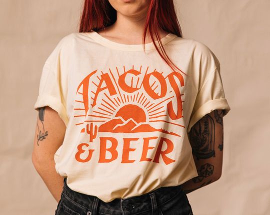 Discover Tacos And Beer Foodie T shirt