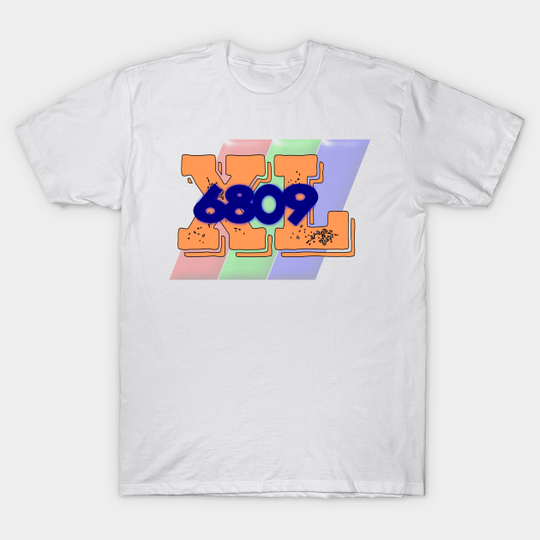 Discover XL 6809 background - 6809 Anniversary - T-Shirt