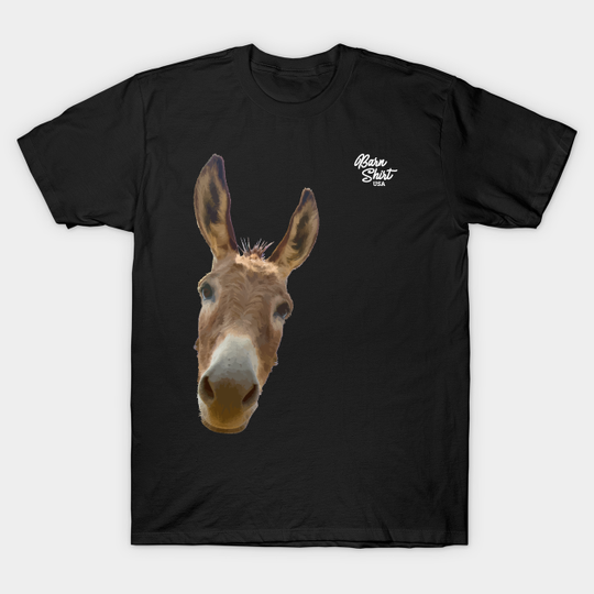 Discover Donkey Face - Outline - Barn Shirt USA - Donkey - T-Shirt