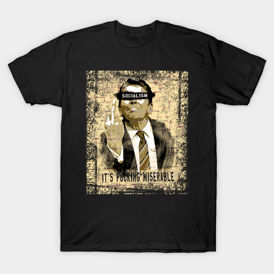 Discover Reagan On Socialism - Political - T-Shirt