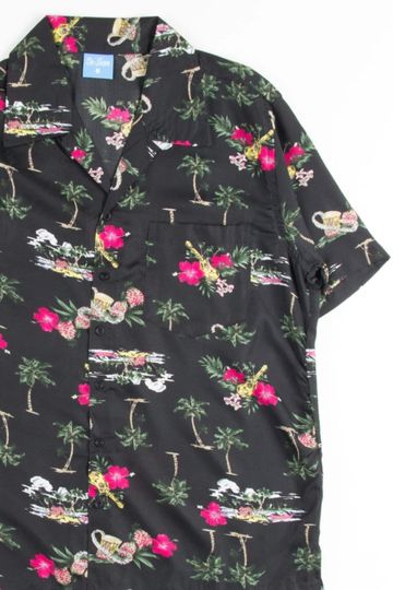 Discover Black Island Life Instruments Hawaiian Shirt