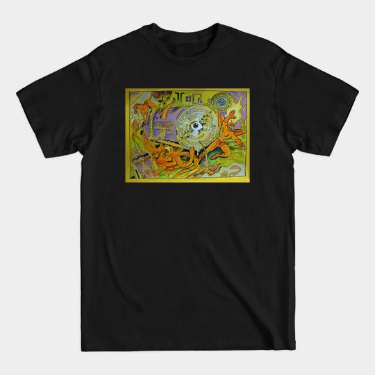 Discover Cylindrical Site - Scifi by Mike Bennett - Bennettblacklight - T-Shirt