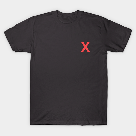 Discover letter x black - X - T-Shirt