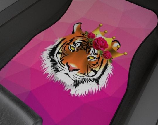 Discover Eclectic Car Floor Mat, Tiger Car Floor Mat Set