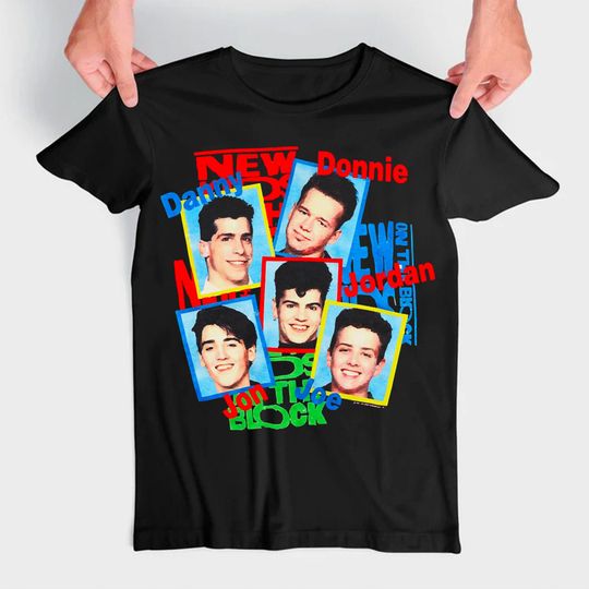 Discover New Kids On The Block T-shirt, Vintage NKOTB Pink T-shirt