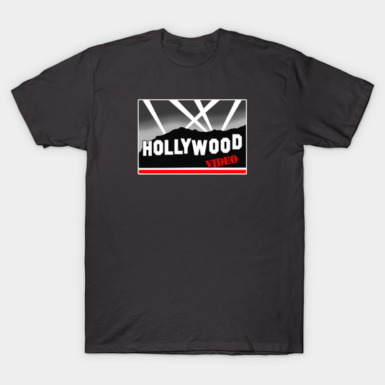 Discover Hollywood Video Store Defunct Rental VHS - Hollywood Video - T-Shirt