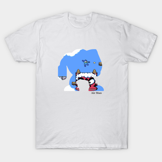 Discover Air Man Silhouette - Mega Man 2 Inspired T-Shirt