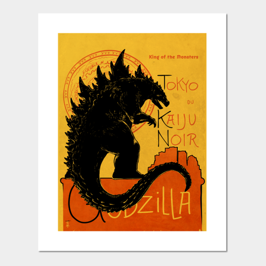 Discover Gojira Noir - King Of The Monsters - Posters and Art Prints