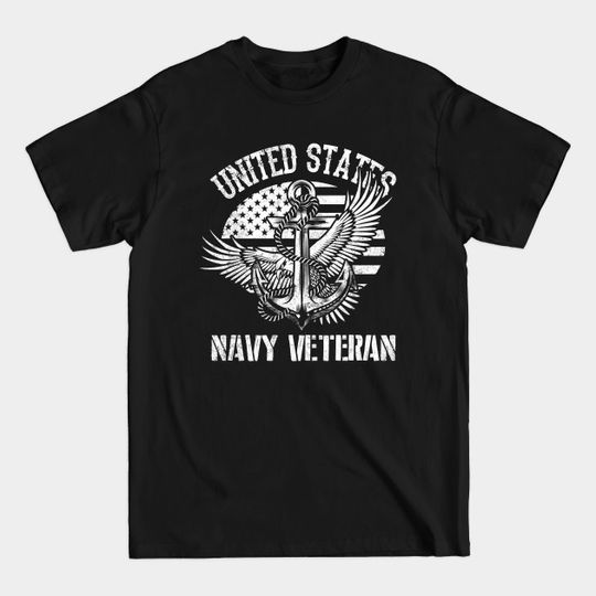Discover Proud US Navy Veteran - Patriotic T-Shirt