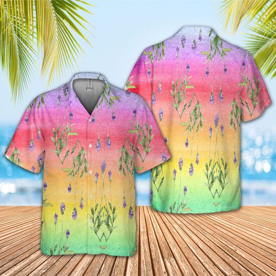 Discover Rainbow Hawaiian Shirt Shorts, LGBT Hawaiian Shirt