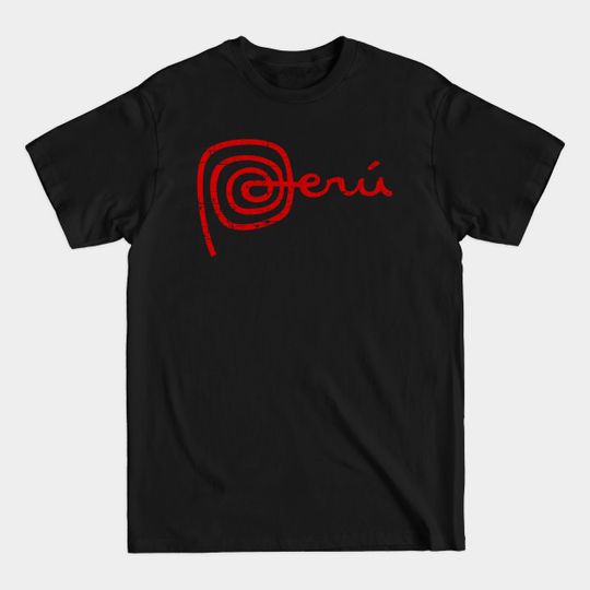 Discover Peru Logo - Marca Perú - Distressed - Peru - T-Shirt