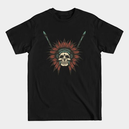 Discover Red Warrior Chief of the dead - Chief - T-Shirt