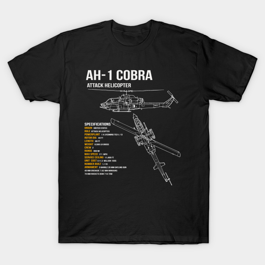 Discover AH-1 Cobra Helicopter - Ah 1 Cobra Helicopter - T-Shirt