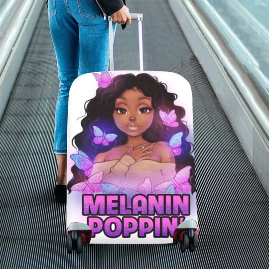 Discover Melanin Poppin Luggage Cover