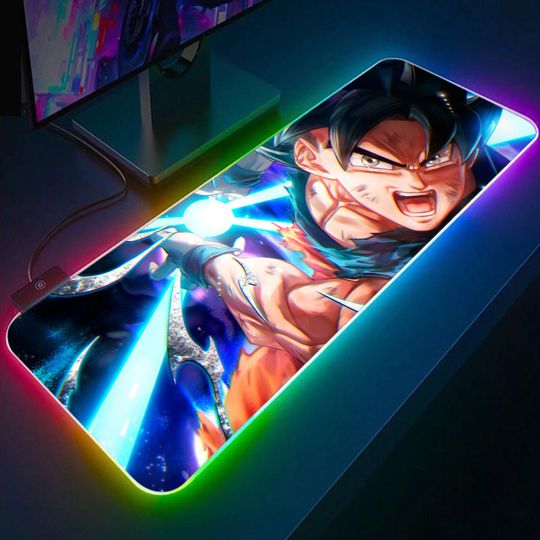 Discover RGB Mousepad, Gaming Mousepad, Anime Mousepad, Japanese Cartoon Desk Pad, Kawaii Mat