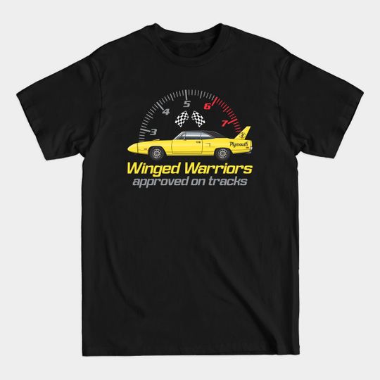 Discover Winged Warriors-Twist Yellow - Plymouth Superbird - T-Shirt