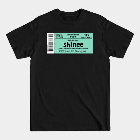 Discover SHINee Concert Ticket - Shinee - T-Shirt