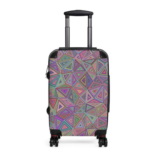 Discover Pastel Triangles Abstract Cabin Suitcase