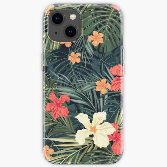 Discover Jungle flowers iPhone Case