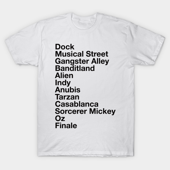 Discover Great Movie Ride Show Scenes_Dark - Great Movie Ride - T-Shirt