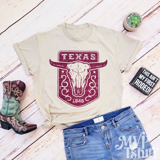 Discover Longhorn Shirt, Texas tshirt, Rodeo Shirt for Women, Vintage cowboy shirt