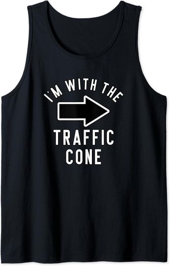 Discover Couples Halloween Costume Shirts I'm With The Traffic Cone Tank Top