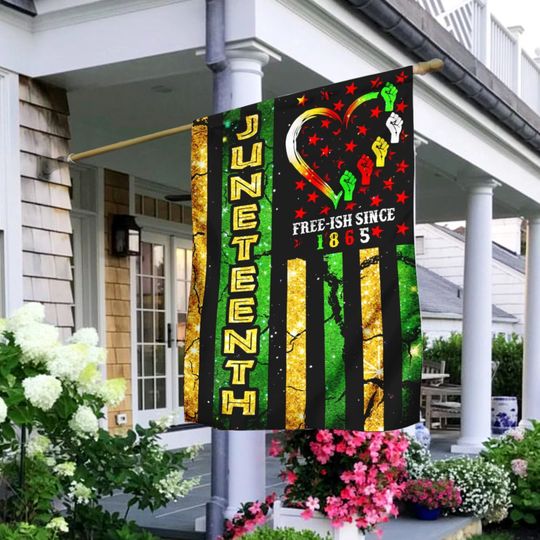 Discover Celebrate Juneteenth American  Garden Flag