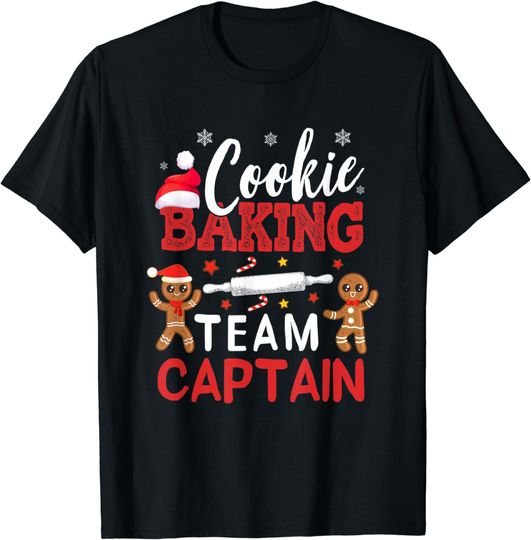Discover Cookie Baking Outfit Christmas Baking Crew Cookie Exchange T-Shirt