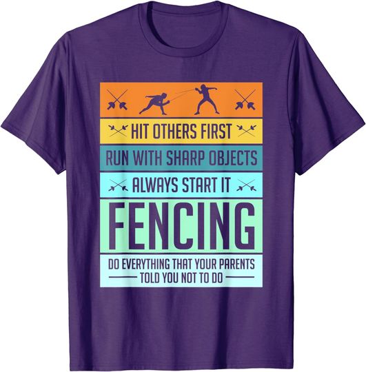 Discover Fencing Shirt Sport Pun T-Shirt