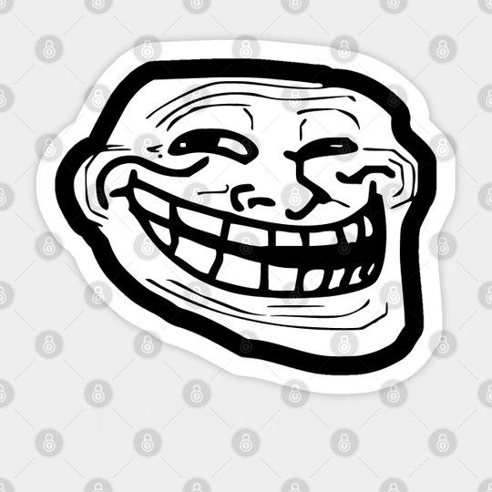 Discover Troll Face Meme v1 - Troll Face Meme - Sticker