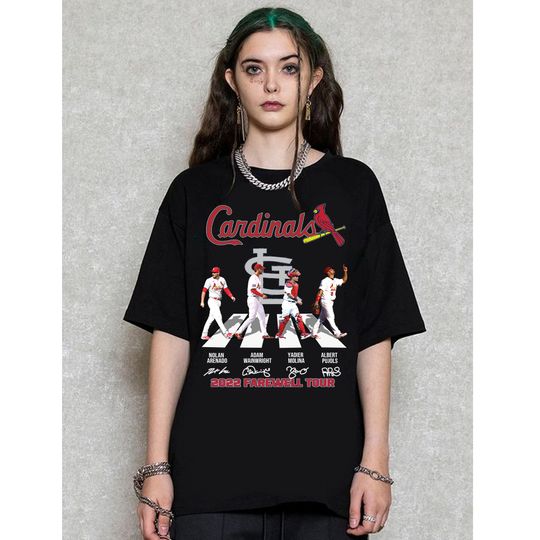 Discover Cardinals 2022 Farewell Tour Signatures Unisex Shirt, St. Louis Cardinal Tee, The Final Ride