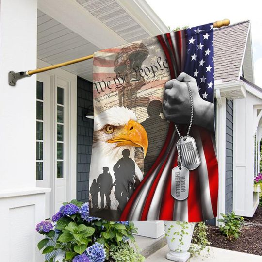 Discover 4th Of July House Flag