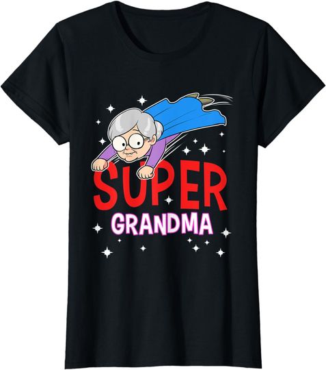 Discover Super Grandma Superhero Grandma Granny Nana T-Shirt