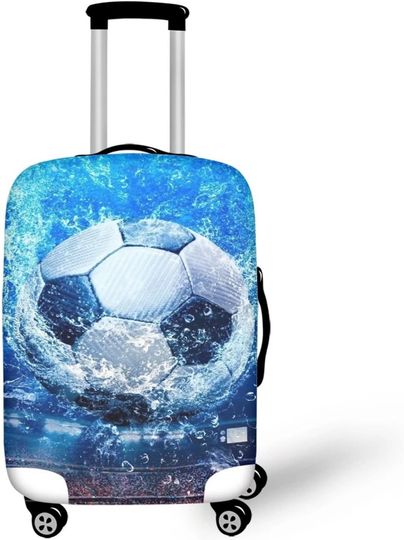 Discover Football Print Luggage Cover