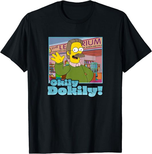 Discover The Simpsons Ned Flanders Okily Dokily T-Shirt
