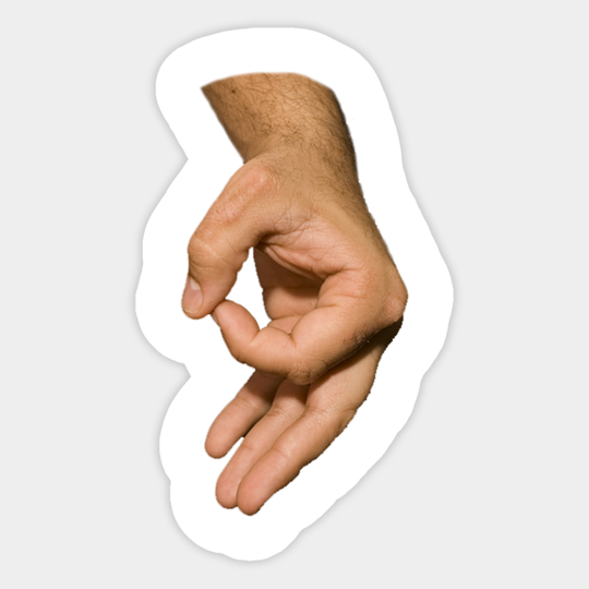 Discover Finger Circle - Meme - Sticker
