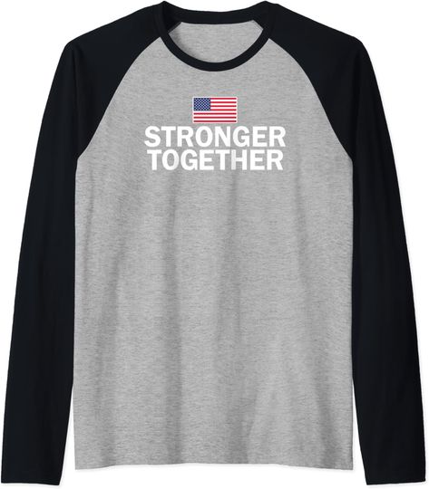 Discover Stronger Together Raglan Baseball Tee