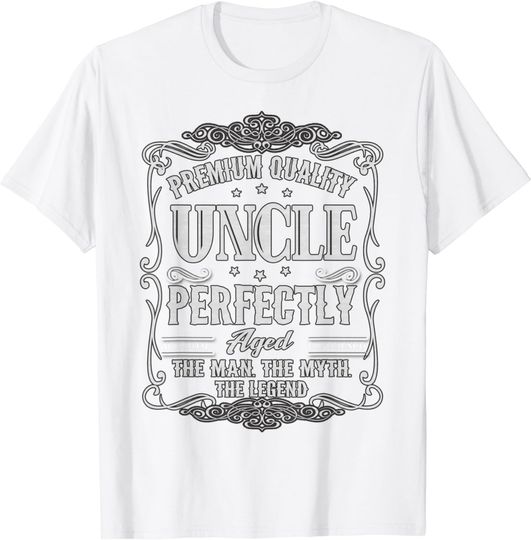 Discover Family 365 Vintage Uncle Fathers Day Uncle Gift For Men T-Shirt
