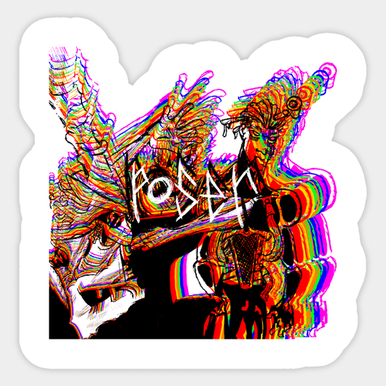 Discover Multi Colored Poser 2 - Merch - Sticker