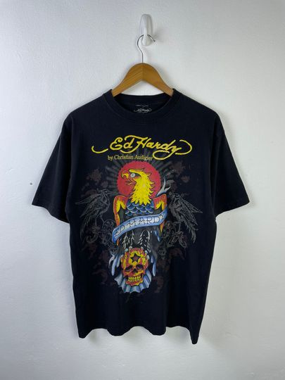 Discover Rare Vintage Ed Hardyy T-Shirt