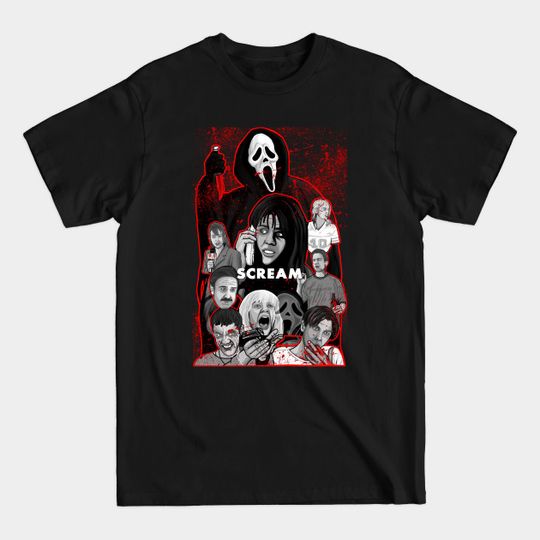 Discover Scream character collage - Scream - T-Shirt