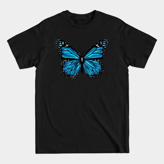 Discover Blue butterfly - Butterfly - T-Shirt