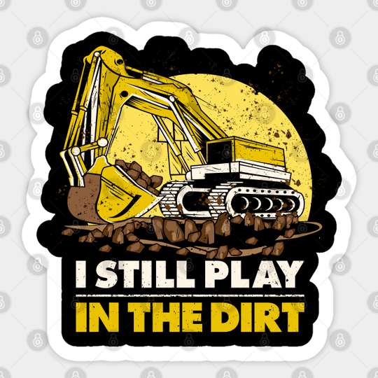 Discover Heavy Equipment Operator - Excavator Driver Sticker